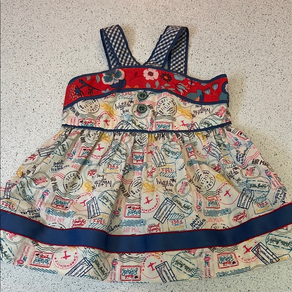 Matilda Jane Top/Dress with Travel Print